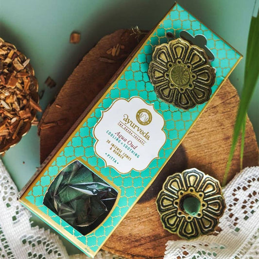 Canción de la India - Ayurveda - Conos de incienso Aqua Oud