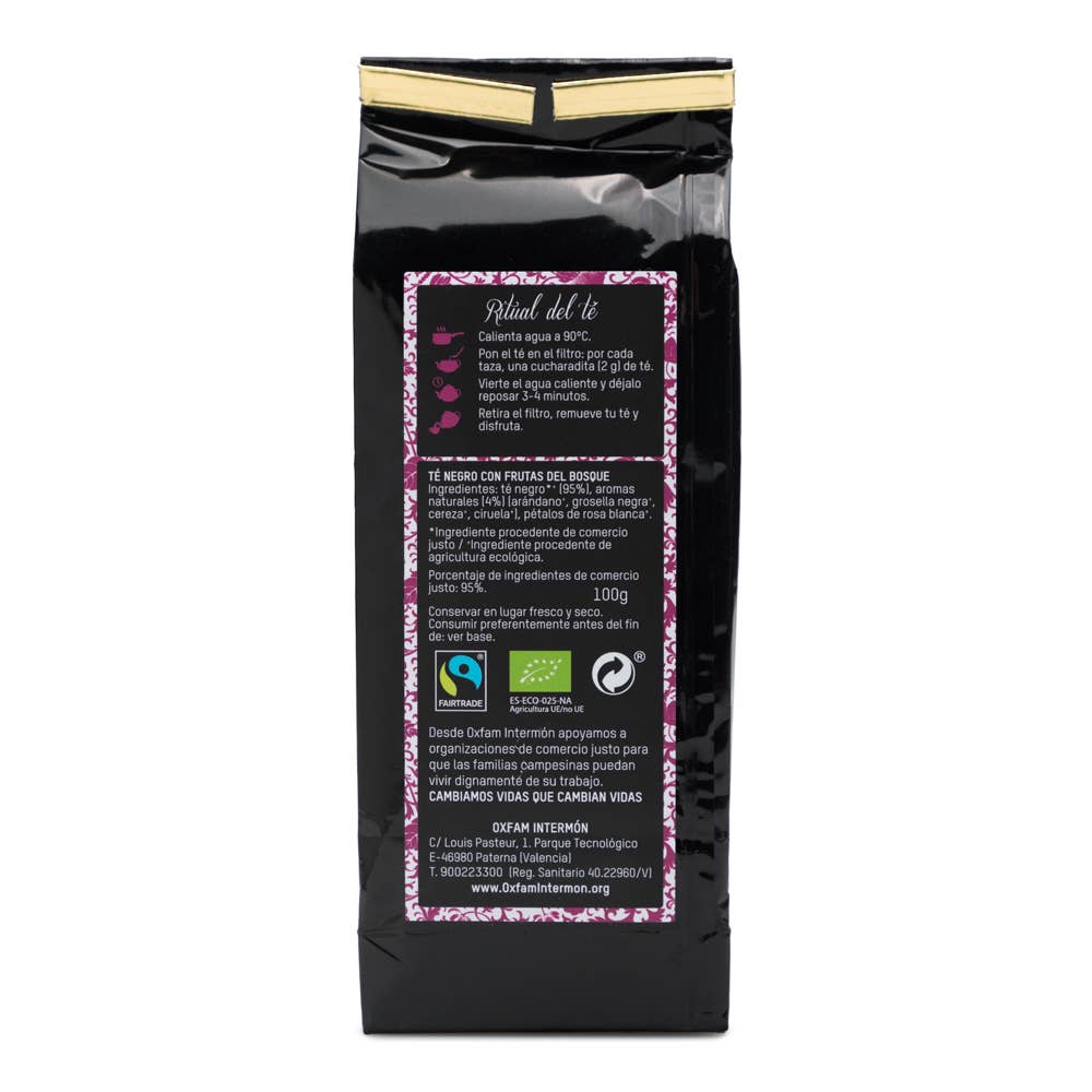TÉ NEGRO FRUTOS BOSQUE GRANEL BIO 100 G