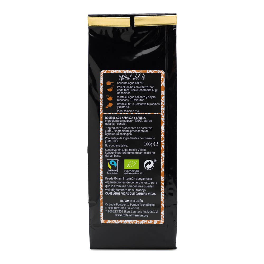ROOIBOS NARANJA CANELA GRANEL BIO 100 G