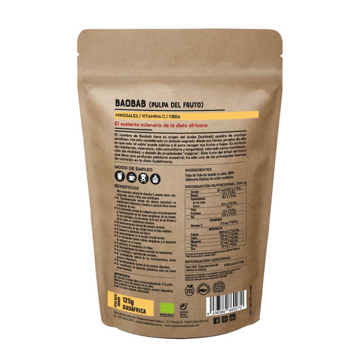 Baobab en polvo Ecológico - 125g