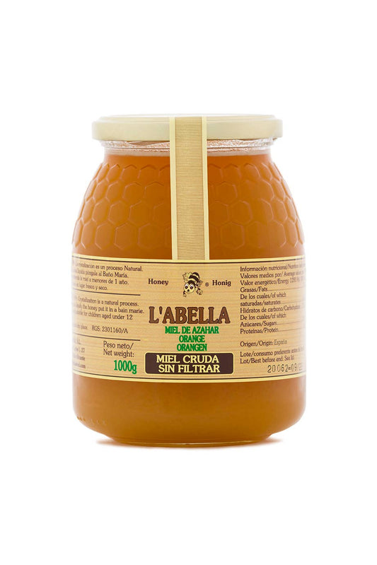 L'Abellamel Miel De Azahar Cruda - Flor Del Naranjo De 1Kg