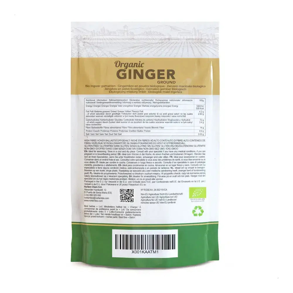 Jengibre Ecológico En Polvo Pack 2X100 G. Origen 100%