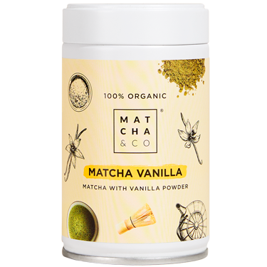¡NUEVO! Matcha orgánico con vainilla: 80 gramos
