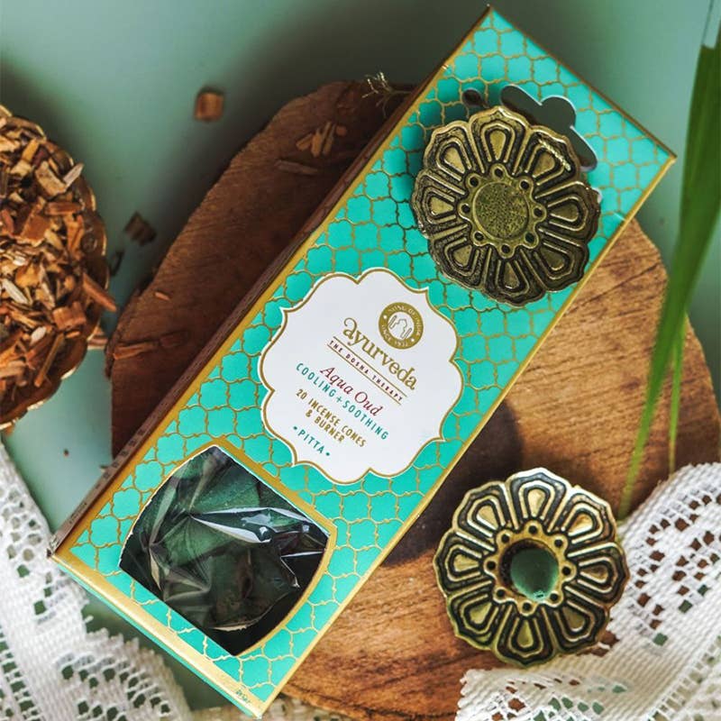 Canción de la India - Ayurveda - Conos de incienso Aqua Oud