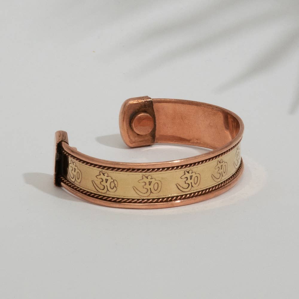 Pulsera de salud de cobre OHM con 2 imanes