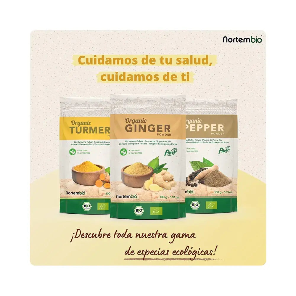 Jengibre Ecológico En Polvo Pack 2X100 G. Origen 100%