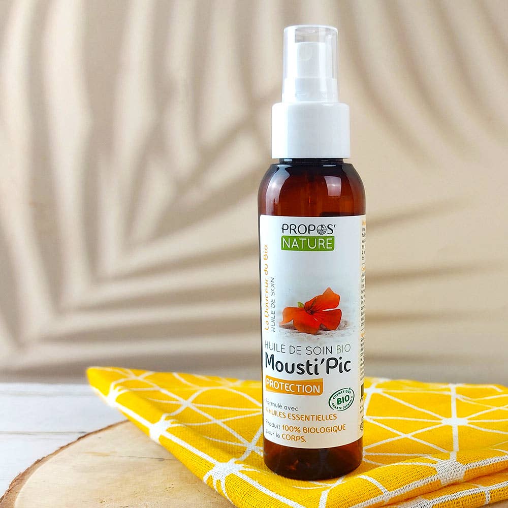 Aceite de masaje Mousti'pic para mosquitos - Orgánico 100 ml