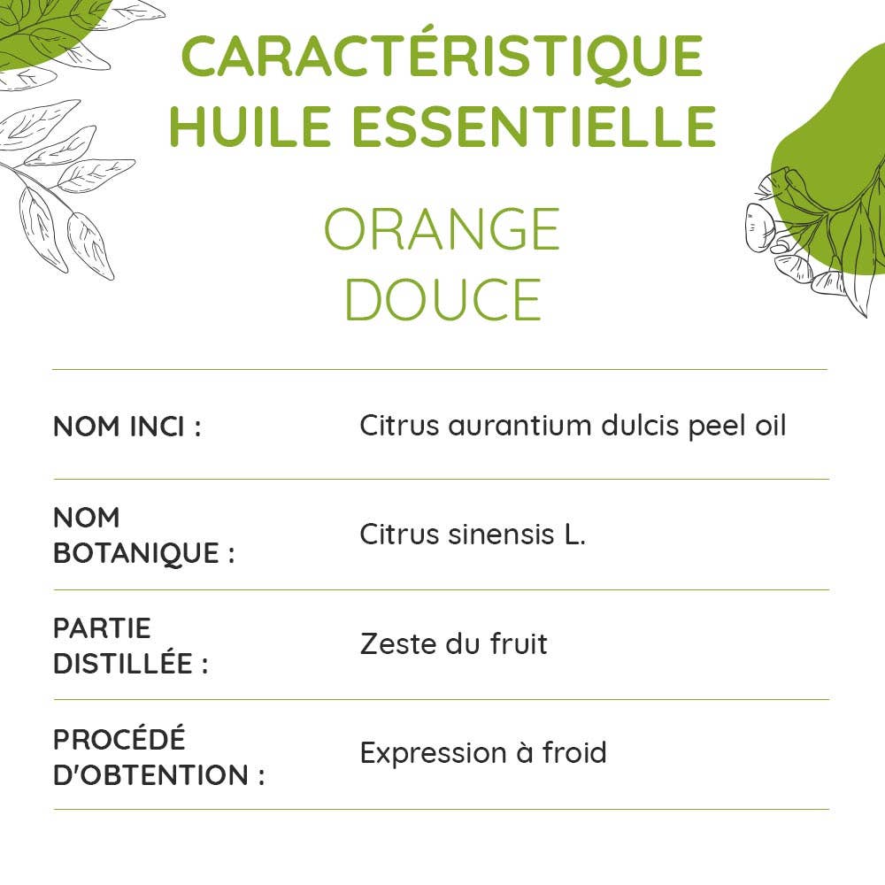 Aceite esencial orgánico de naranja dulce 10 ml