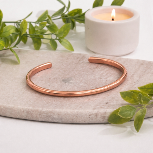 Brazalete de pinza de cobre (muñeca más ancha/hombres)