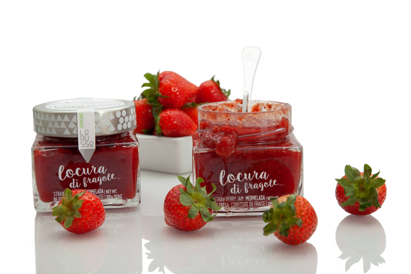 Mermelada ecológica artesanal de fresa 85% fruta - 305g