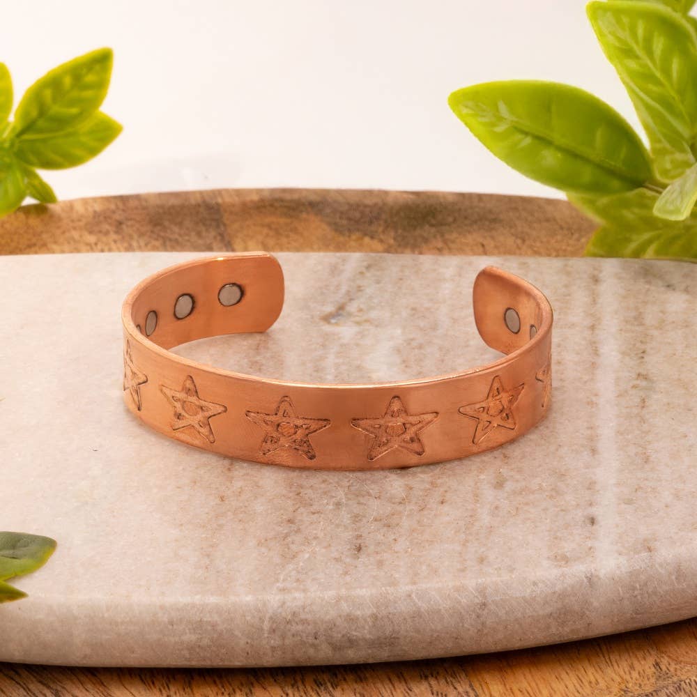 Pulsera de salud de cobre con 2 imanes (i)