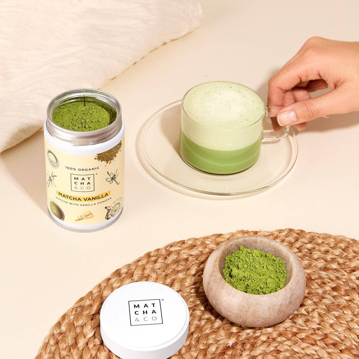 ¡NUEVO! Matcha orgánico con vainilla: 30 grams