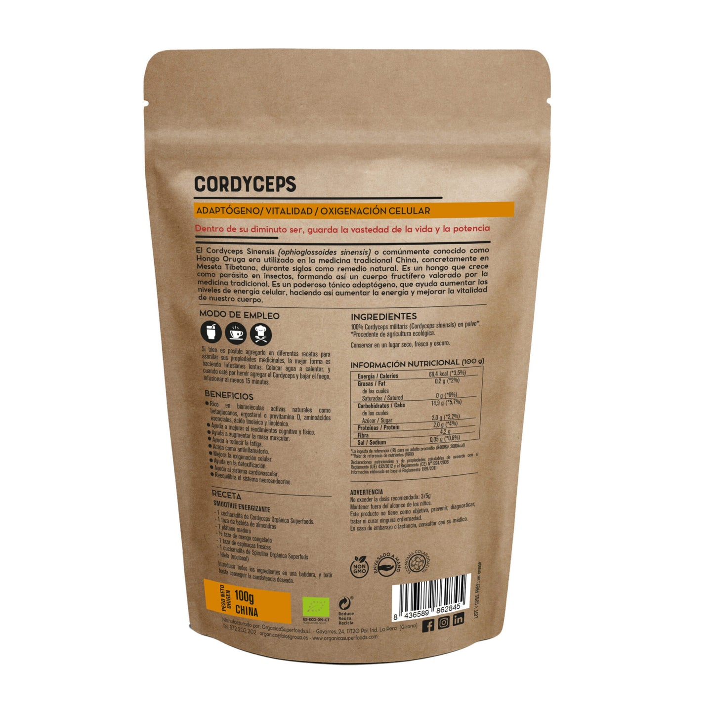 Cordyceps en polvo BIO