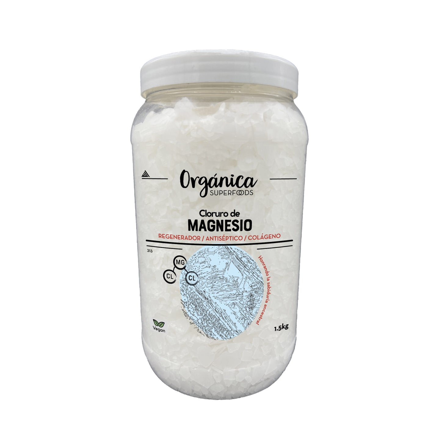 Cloruro de Magnesio Copos 1kg