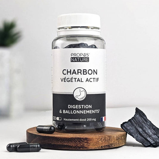 Carbón activado 100 % natural, 200 mg, 120 cápsulas