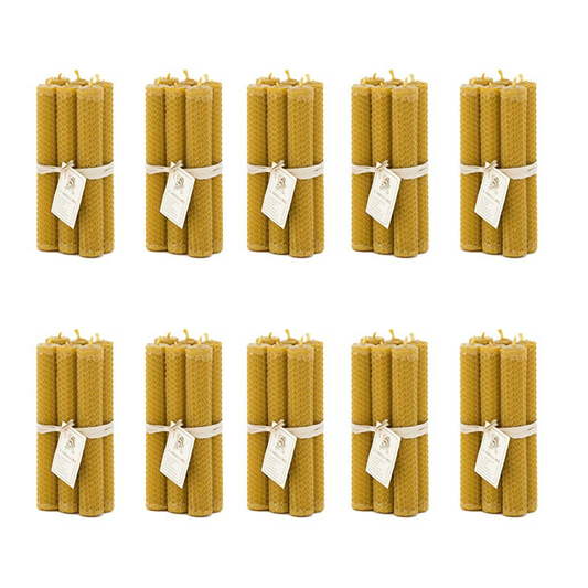 L'Abellamel Velas De Cera De Abeja 10 Packs De 6 Unidades