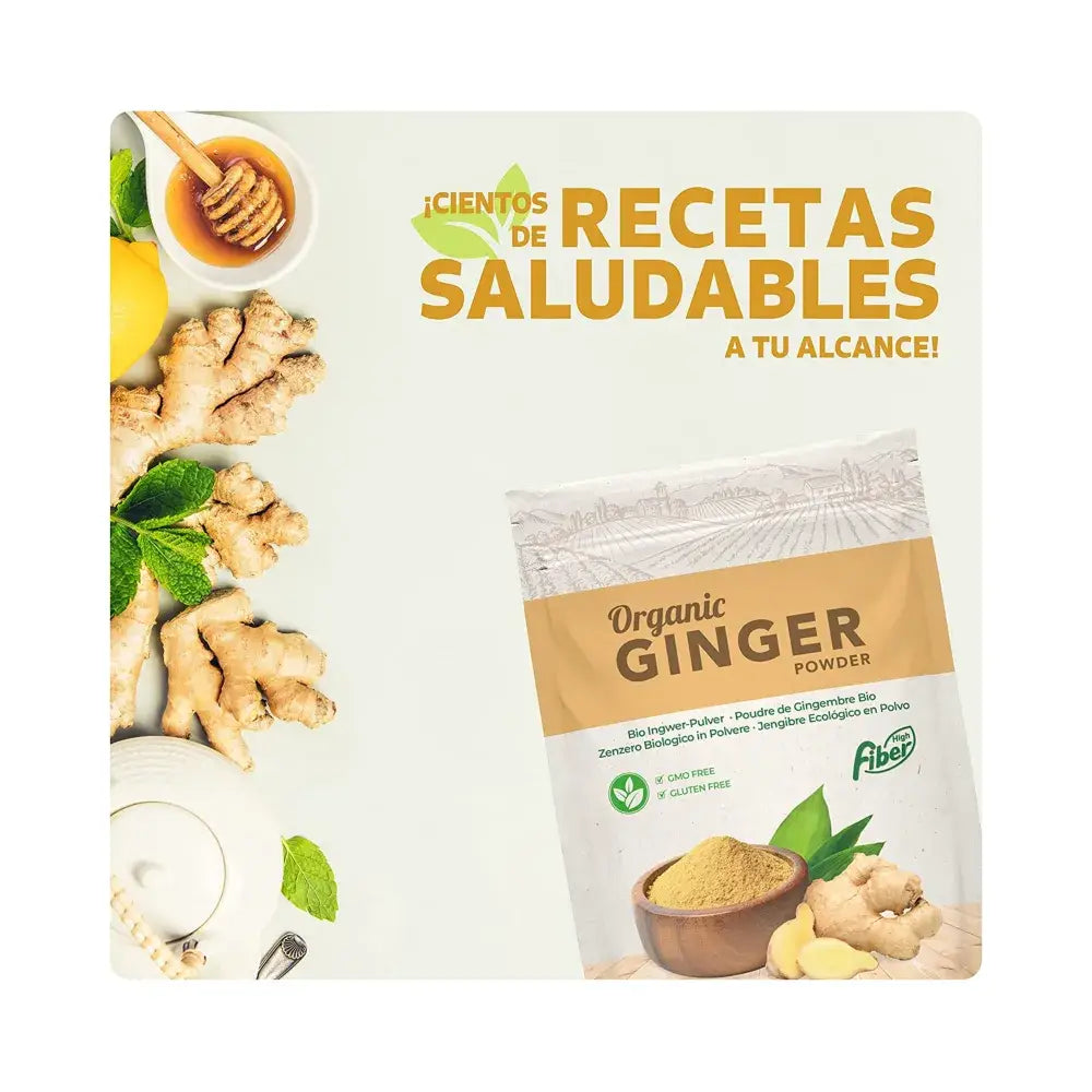 Jengibre Ecológico En Polvo Pack 2X100 G. Origen 100%