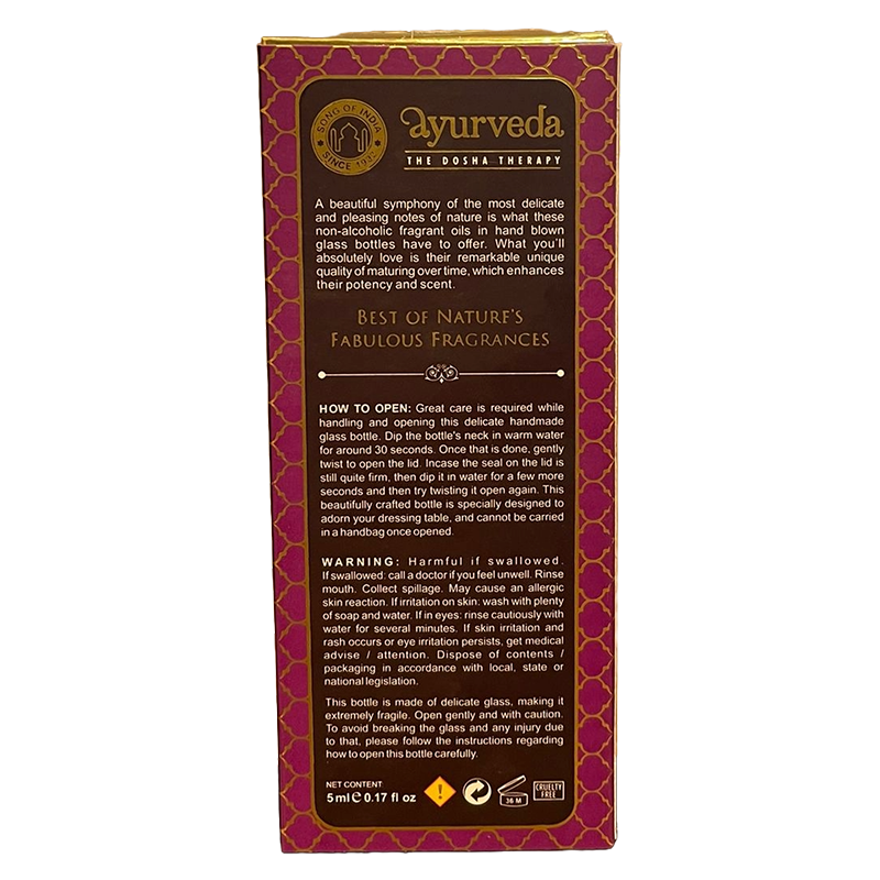 Aceite aromático Perfume Patchouli Noir - en vidrio soplado a mano