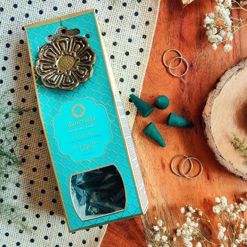 Canción de la India - Ayurveda - Conos de incienso Aqua Oud