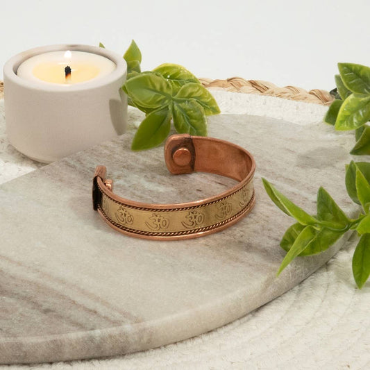 Pulsera de salud de cobre OHM con 2 imanes