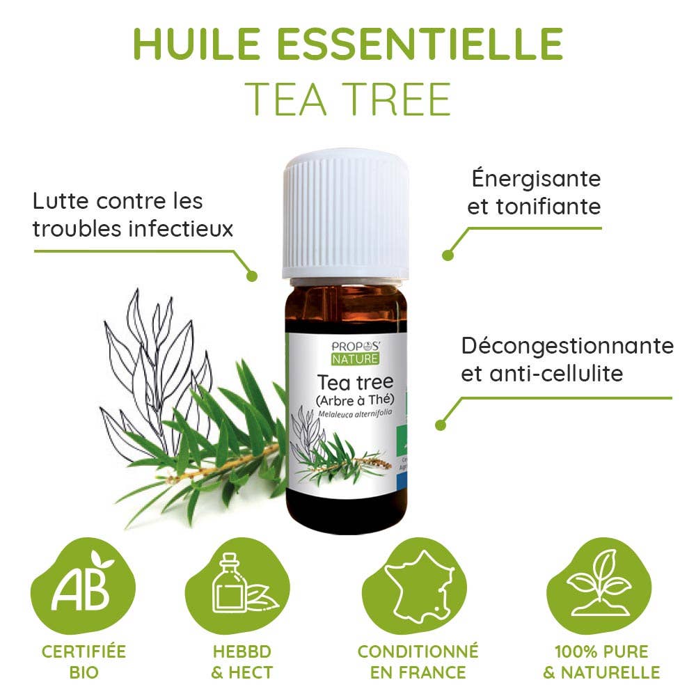 Aceite Esencial de Árbol de Té Orgánico 10ml