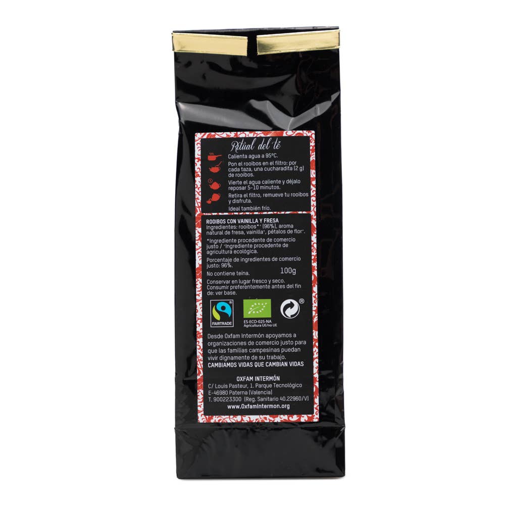 ROOIBOS FRESA VAINILLA GRANEL BIO 100G