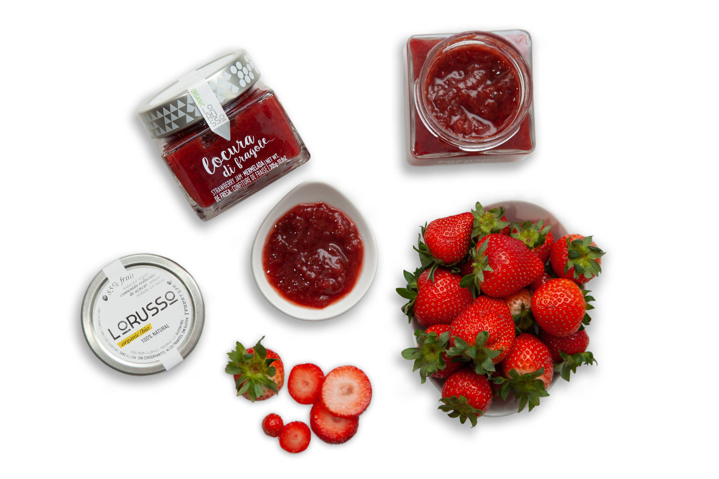 Mermelada ecológica artesanal de fresa 85% fruta - 305g