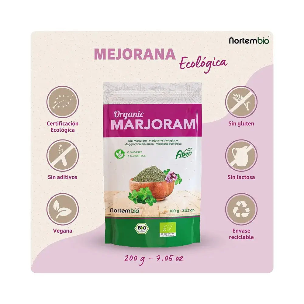 Mejorana Seca Ecológica 100 G. Origen 100% Natural