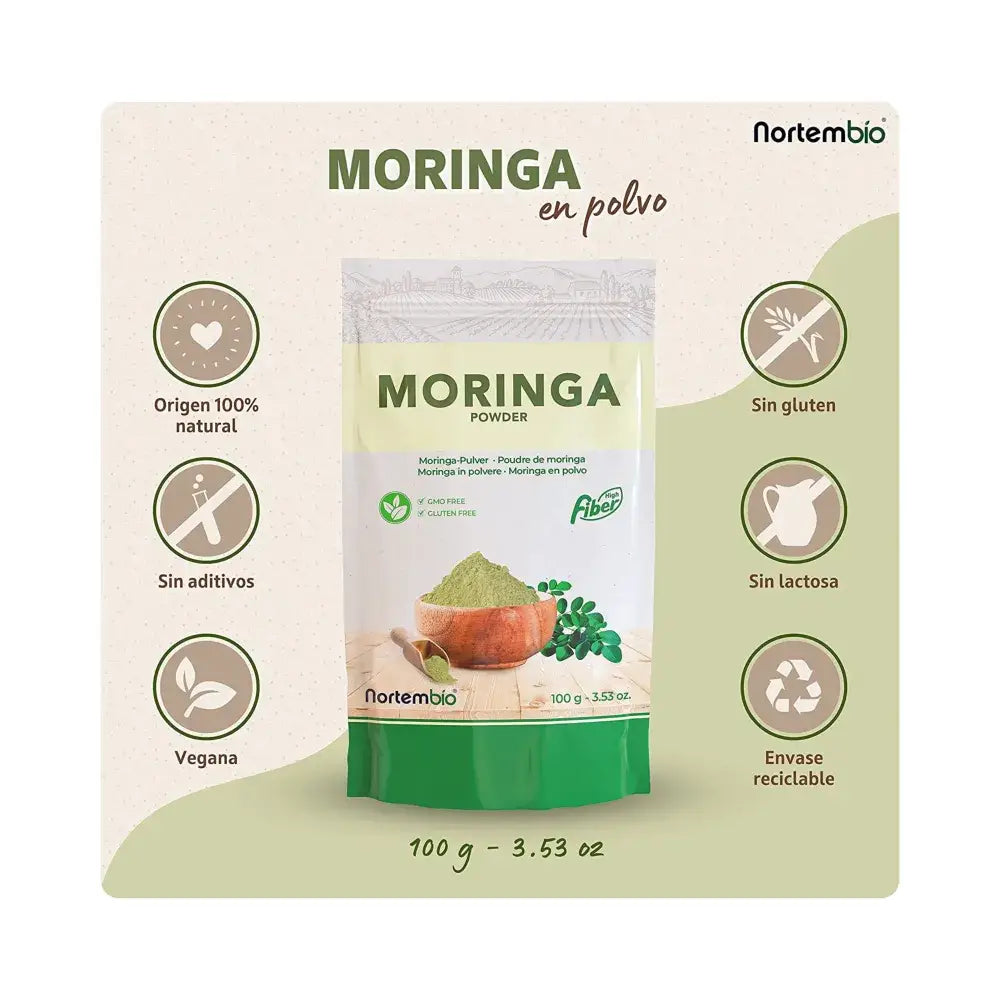 Moringa Oleifera En Polvo 100 G. Origen 100% Natural