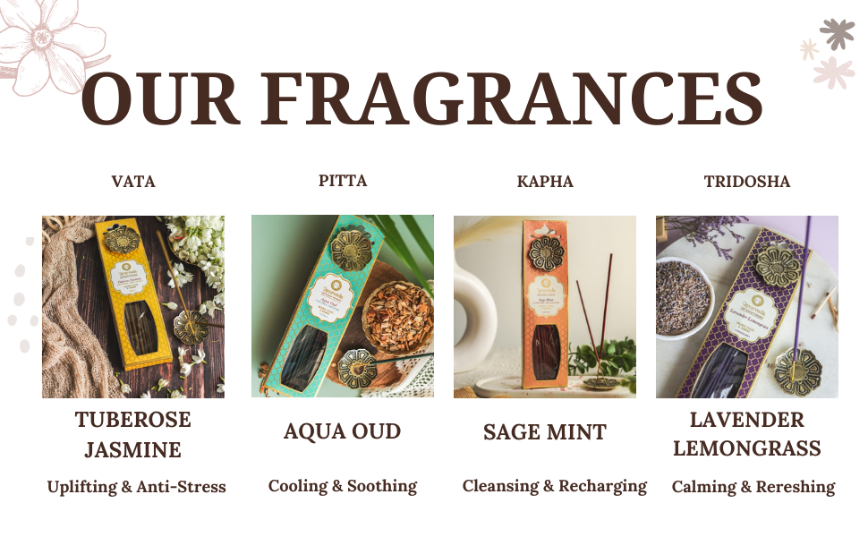 Canción de la India - Ayurveda - Conos de incienso Salvia menta