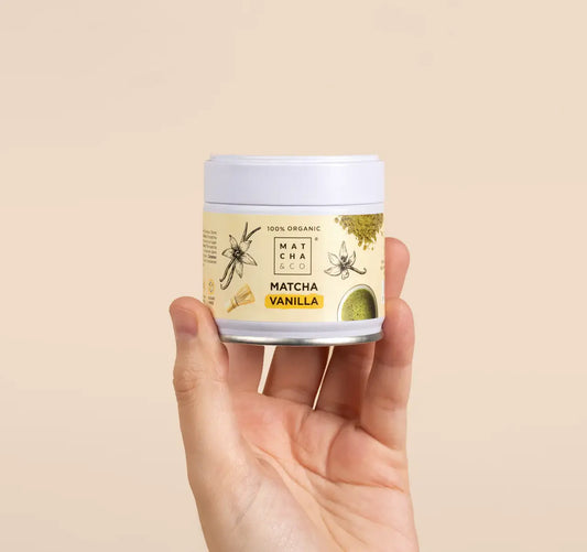 ¡NUEVO! Matcha orgánico con vainilla: 30 grams